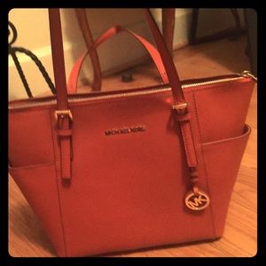 Orange. Michael Kors purse